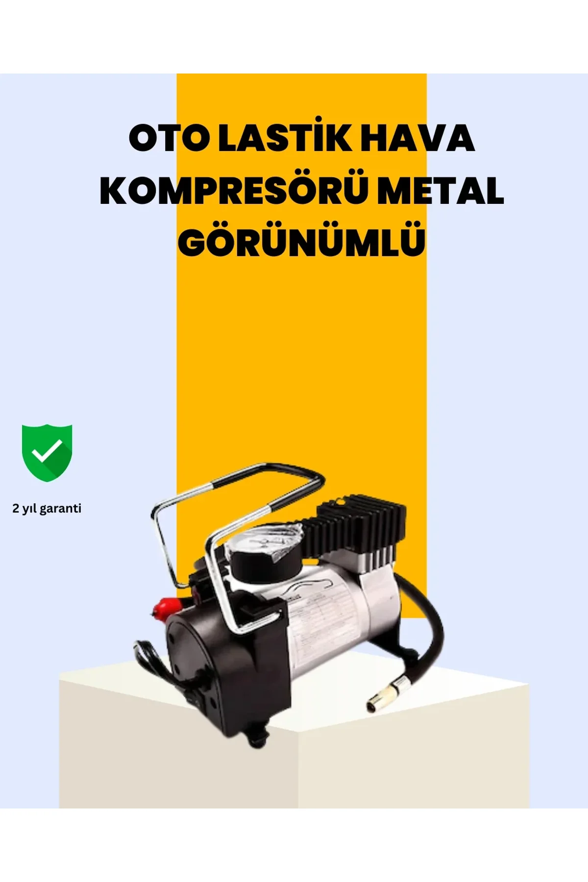 Araç Çakmak Girişli Metal Hava Kompresörü 10a Güçlü Motor - Just Cheap Store Görsel 2