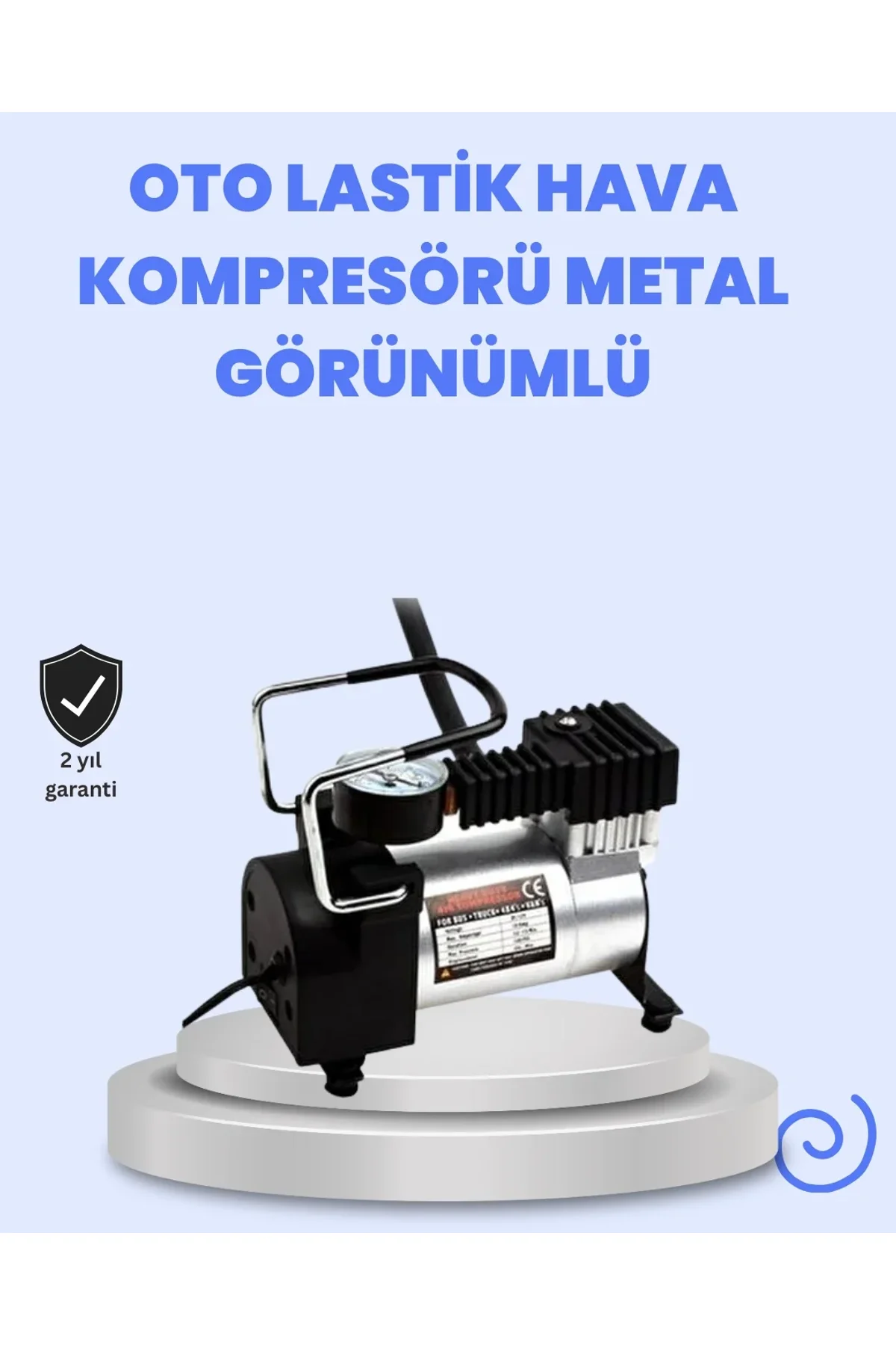 Dc 12v Metal Hava Kompresörü Araç Lastik Şişirme 35l/dk - Just Cheap Store Görsel 2