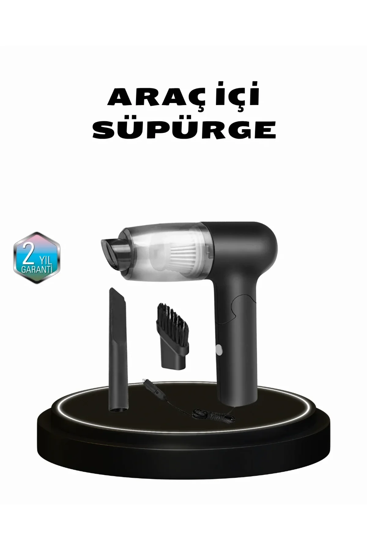 Taşınabilir Vakumlu Araç Süpürgesi – Katlanabilir Sap, Yıkanabilir Filtre, 120w Motor - Just Cheap Store Görsel 2