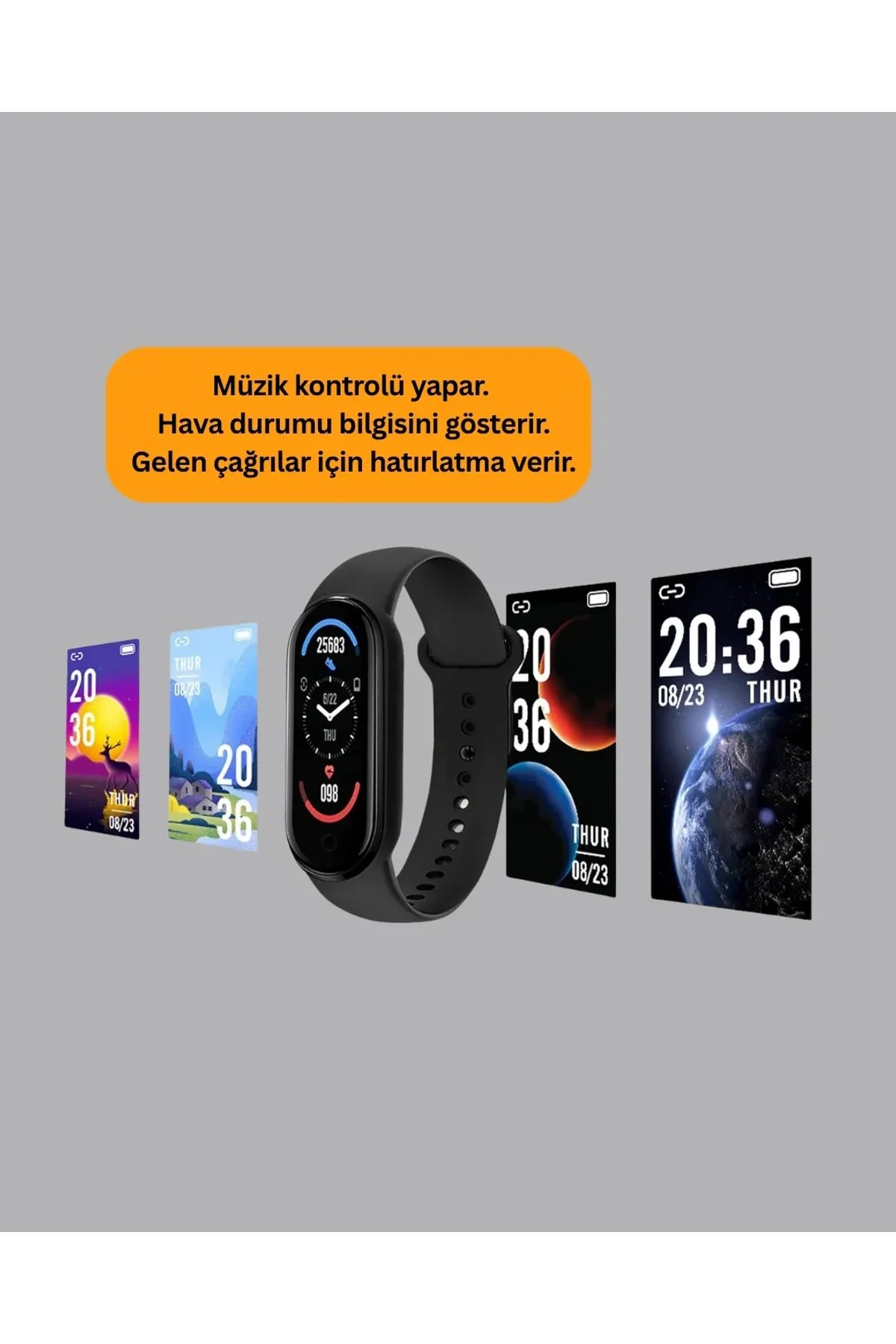 Uzun Şarjlı Spor Akıllı Saat – Adımsayar Ve Nabız Ölçer Özellikli - Just Cheap Store Görsel 4
