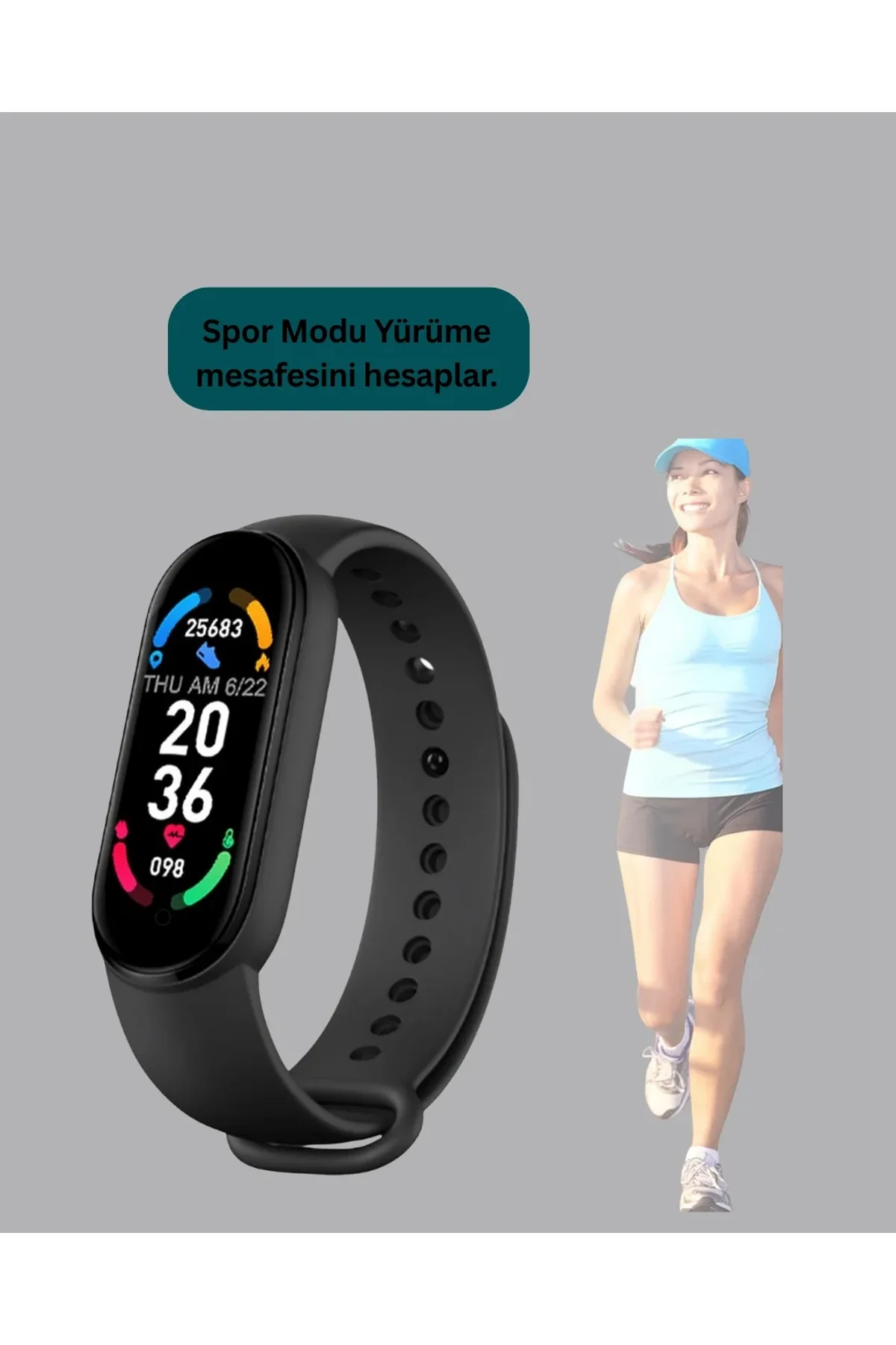 Uzun Şarjlı Spor Akıllı Saat – Adımsayar Ve Nabız Ölçer Özellikli - Just Cheap Store Görsel 3