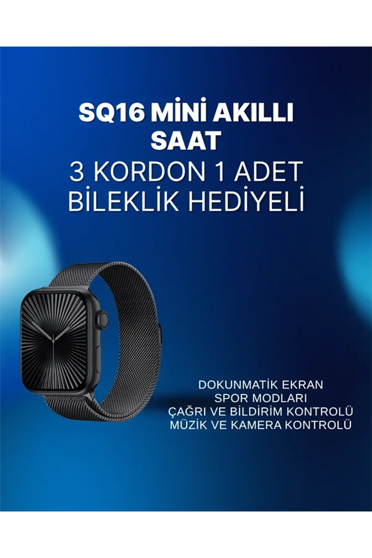 Mini Series 10 Akıllı Saat | 3 Kordon + Bileklik Hediyeli, Tüm Telefonlarla Uyumlu - Just Cheap Store Görsel 3