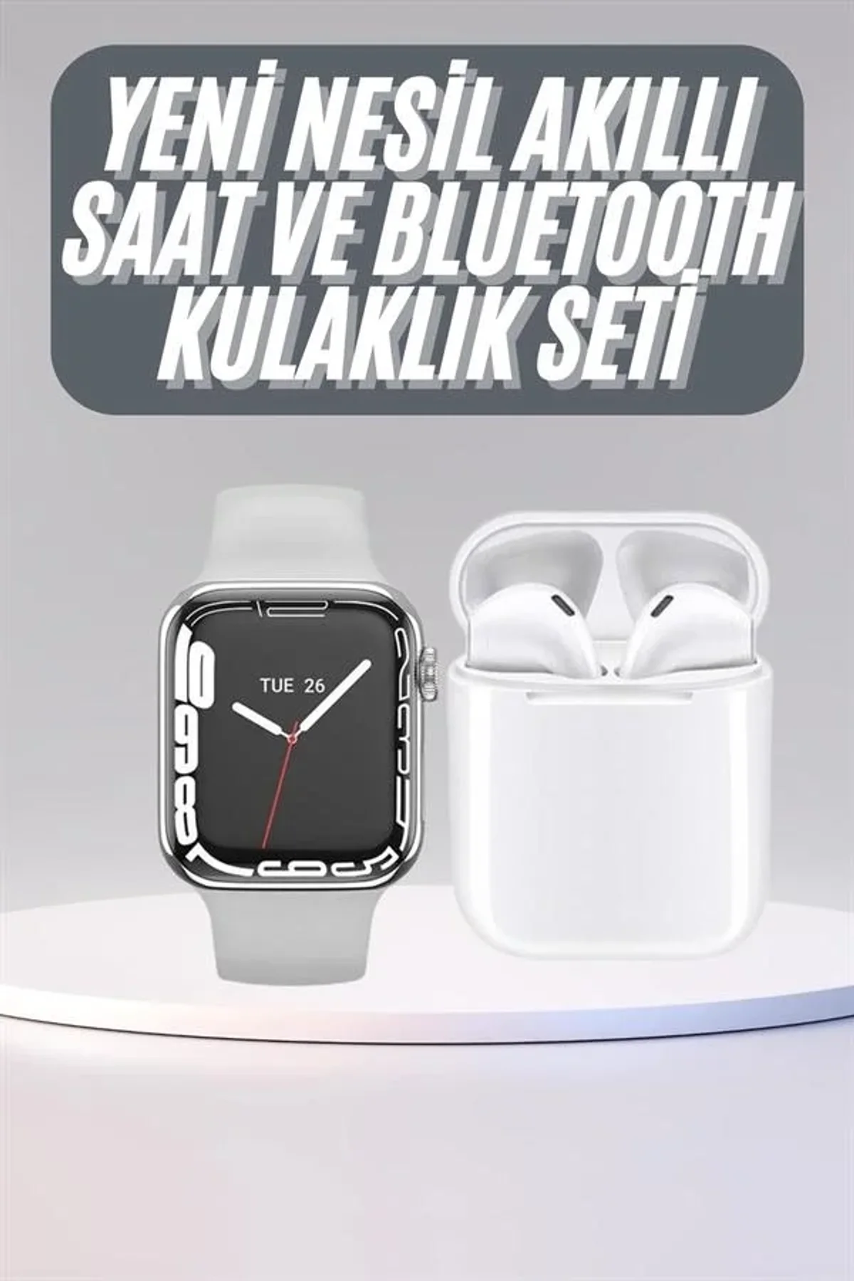 Akıllı Saat Kulaklık Hediyeli Uyku Ve Sağlık Takibi Yapabilen Uzun Ömürlü - Just Cheap Store Görsel 3