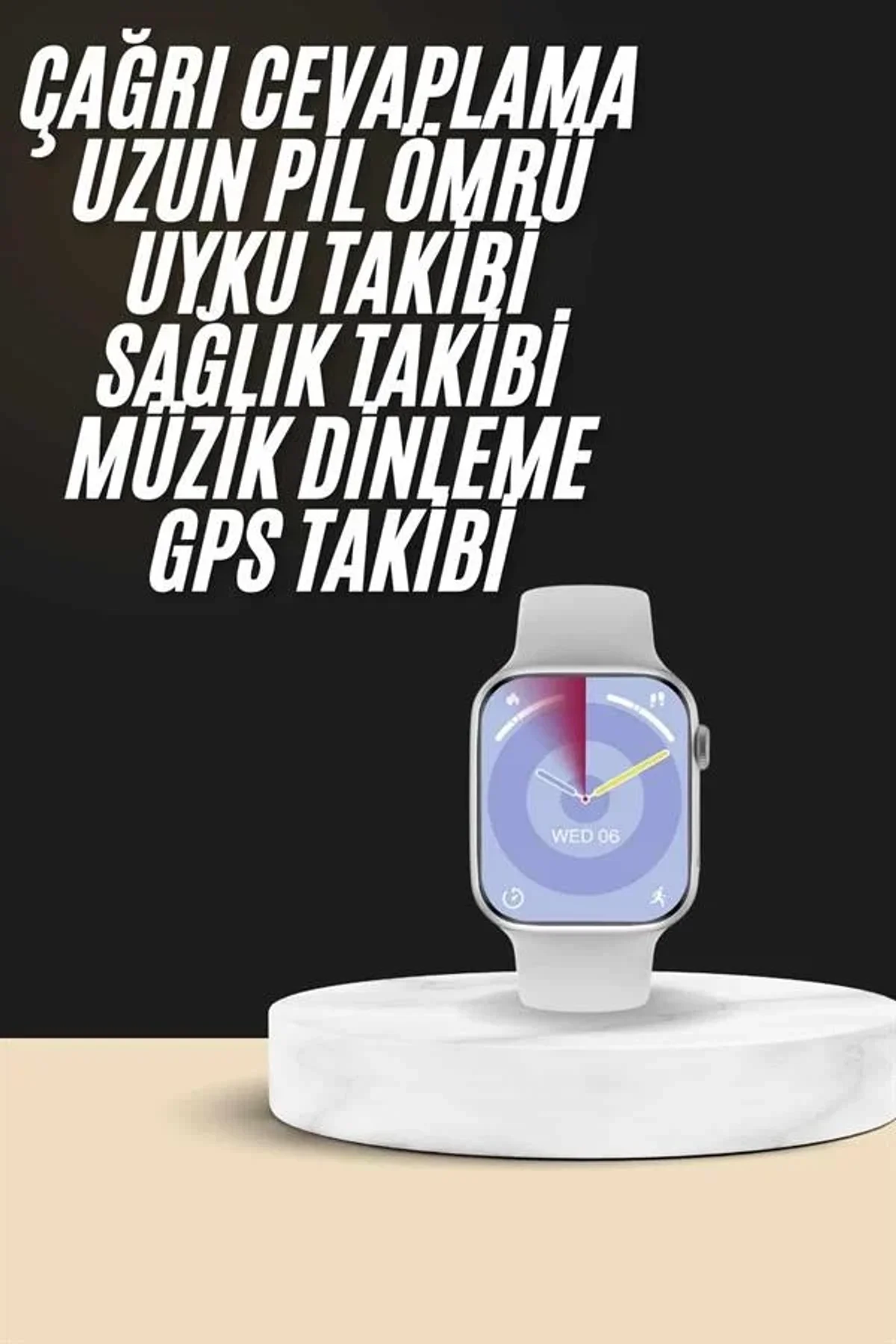 Akıllı Saat Kulaklık Hediyeli Uyku Ve Sağlık Takibi Yapabilen Uzun Ömürlü - Just Cheap Store Görsel 2