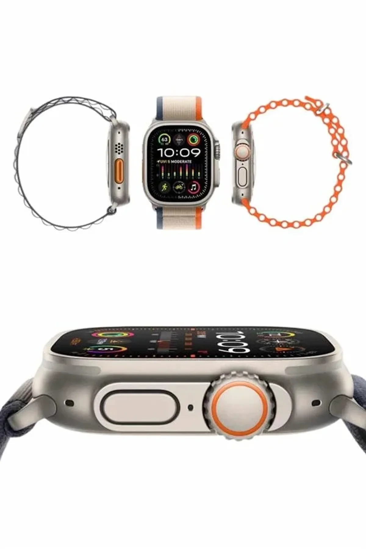 49mm Akıllı Saat Amoled Ekranlı Kadın Erkek Kol Saati Plastik Kordon - Just Cheap Store Görsel 3