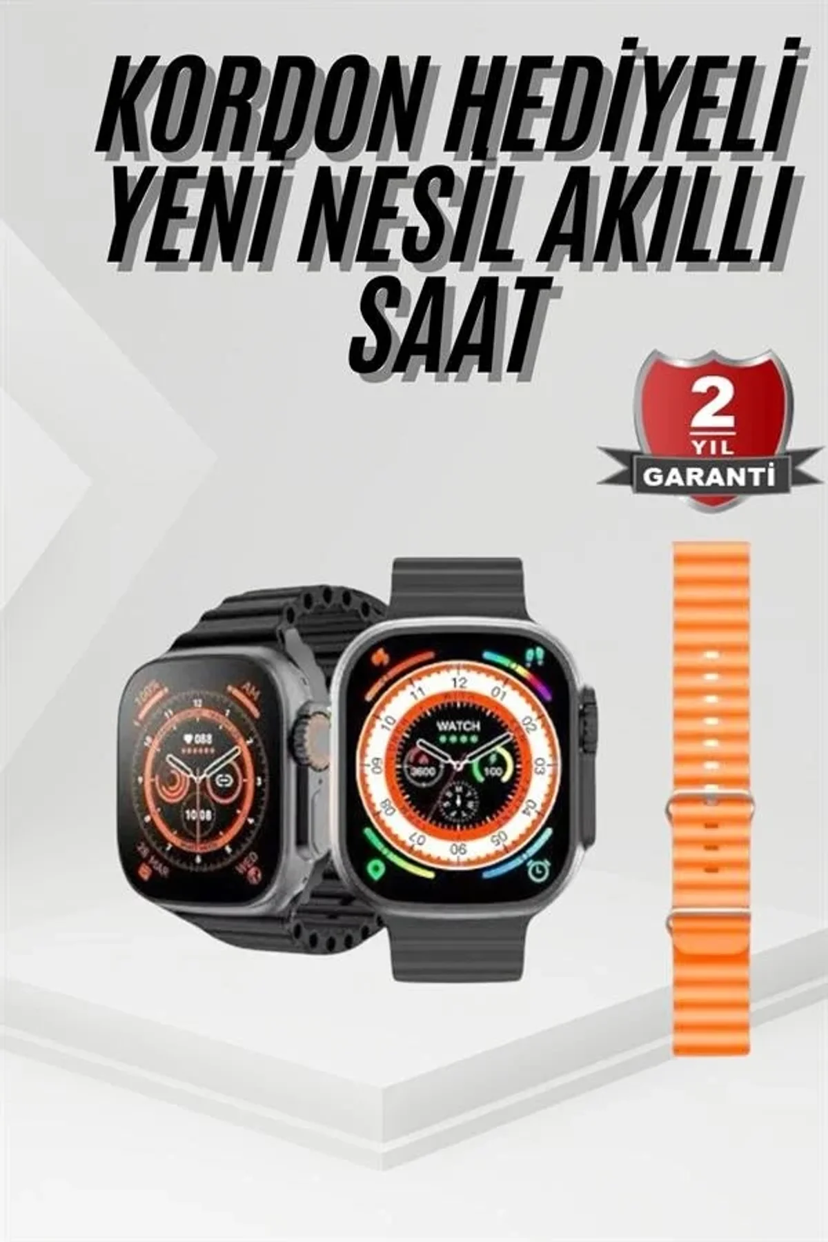 Akıllı Saat Sağlık Takibi Kalp Atışı Adımsayar Ultra Yeni Nesil Nefes Egzersizi - Just Cheap Store Görsel 3