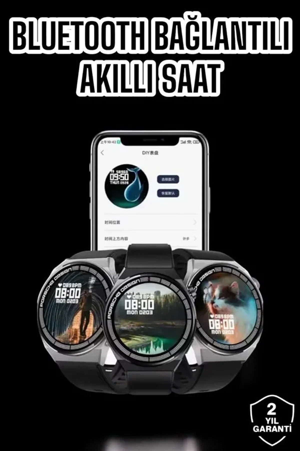 Akıllı Saat Gps Ve Nfc Özelliği Sesli Görüşme Dokunmstik Ekran - Just Cheap Store Görsel 2