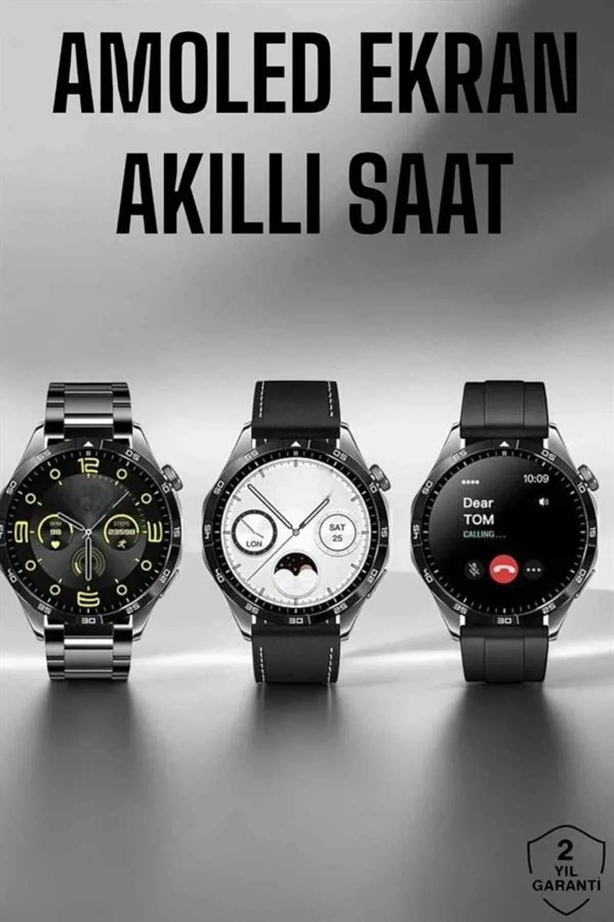 Akıllı Saat Metal Kordonlu Gps Ve Nfc Uyumlu Arama Cevaplayan - Just Cheap Store Görsel 3