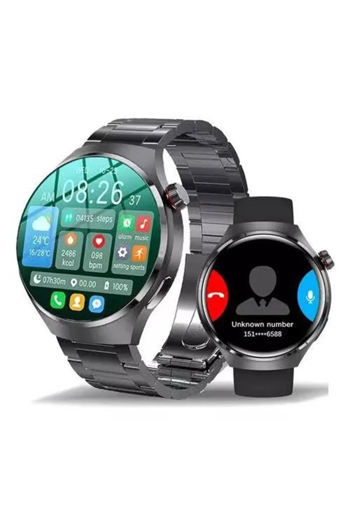 Akıllı Saat Metal Kordonlu Gps Ve Nfc Uyumlu Arama Cevaplayan - Just Cheap Store Görsel 4