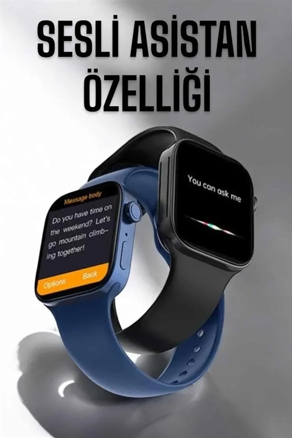 Akıllı Saat Tema Değiştirme Bluetooth Bağlantılı Arama Cevaplayan - Just Cheap Store Görsel 4