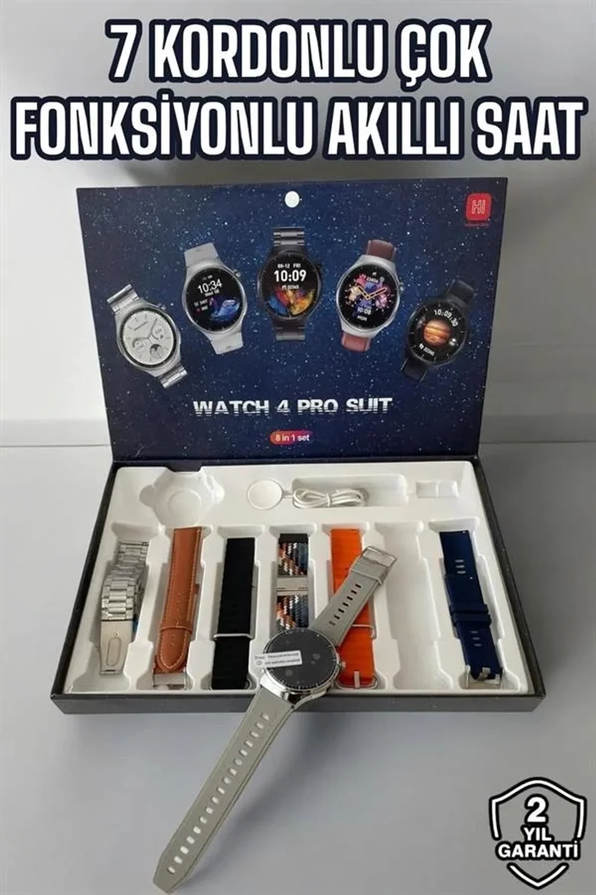 Akıllı Saat 7 Kordonlu Yeni Nesil Arama Cevaplayan Çok Fonksiyonlu - Just Cheap Store Görsel 3