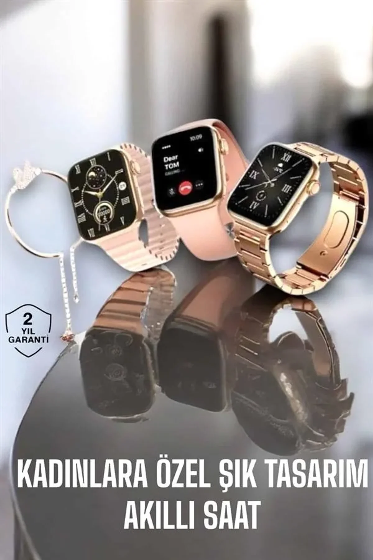 Akıllı Saat Kadınlara Uyku Ve Sağlık Takibi Yapabilen Bileklik Hediyeli - Just Cheap Store Görsel 3