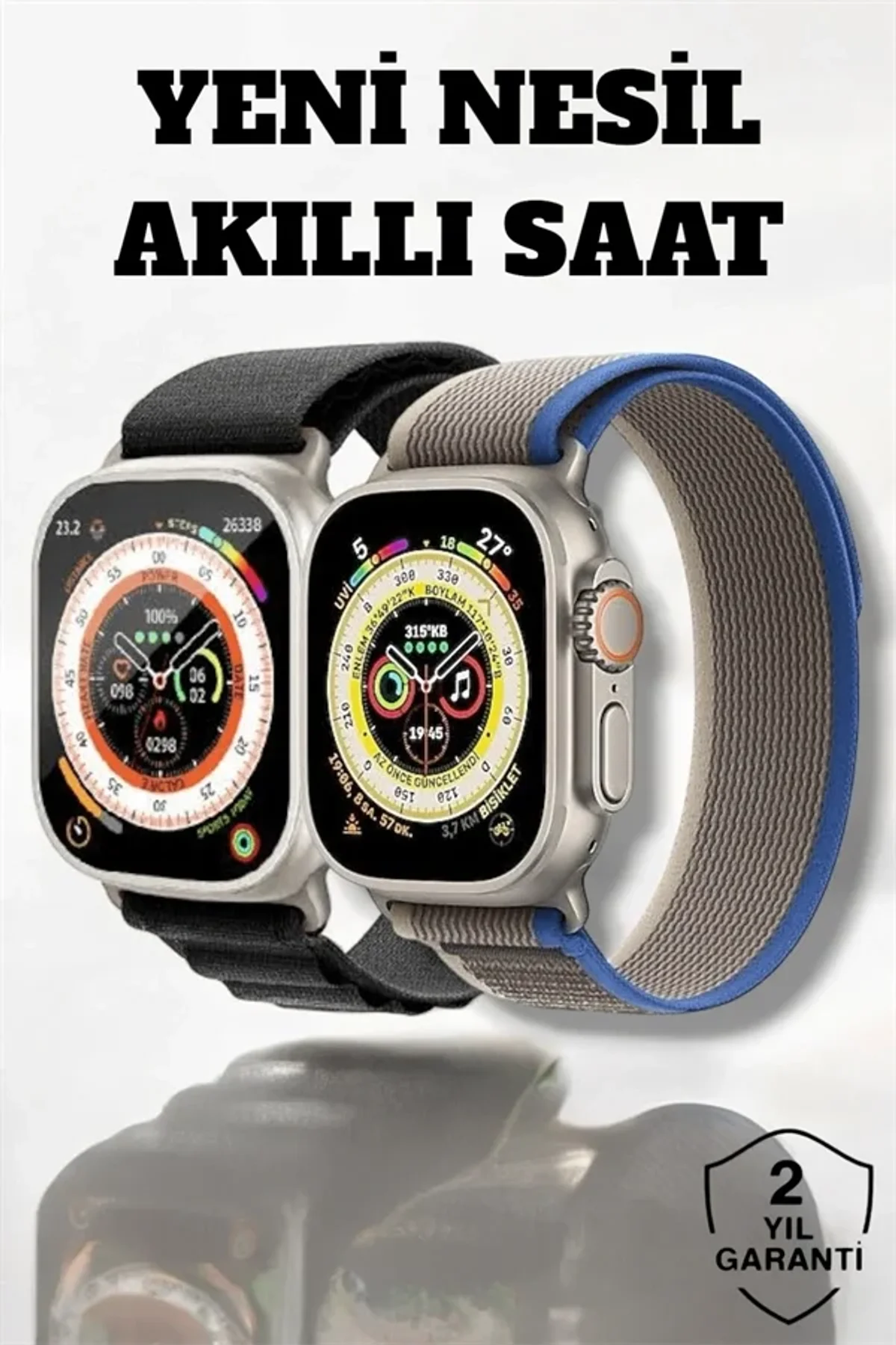 49mm Ekranlı, Kan Basıncı Ve Adımsayar Özellikli Bluetooth Akıllı Saat - Just Cheap Store Görsel 3