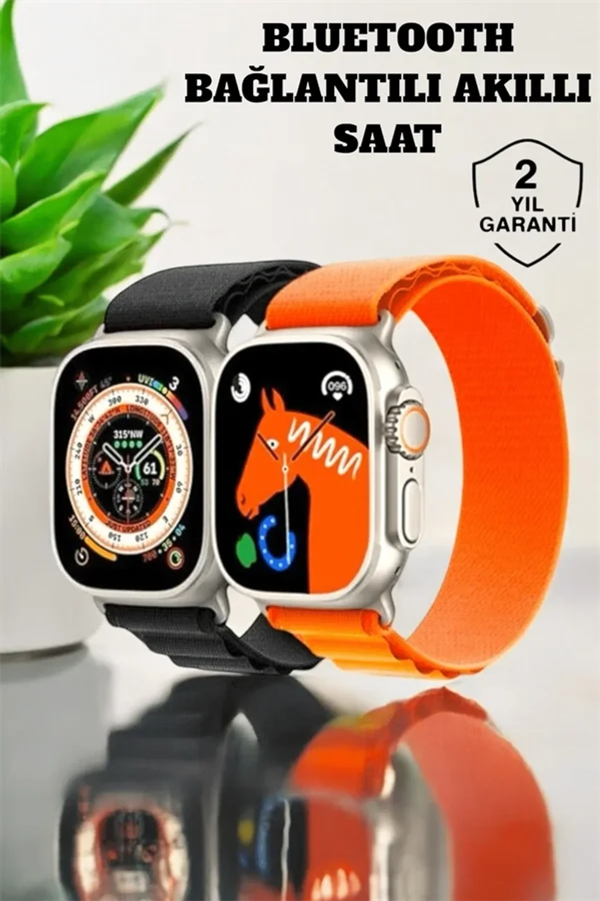 Bluetooth Bağlantılı 49mm Dokunmatik Akıllı Saat Sağlık Ve Spor Takip Özellikli - Just Cheap Store Görsel 3