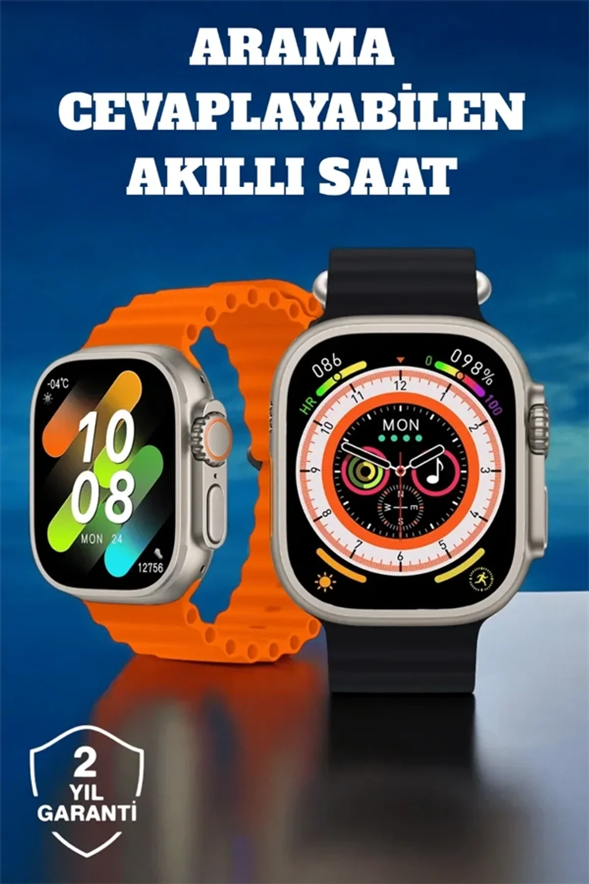 Kablosuz Şarjlı, Çağrı Ve Müzik Kontrolü Sağlayan Akıllı Saat - Just Cheap Store Görsel 3