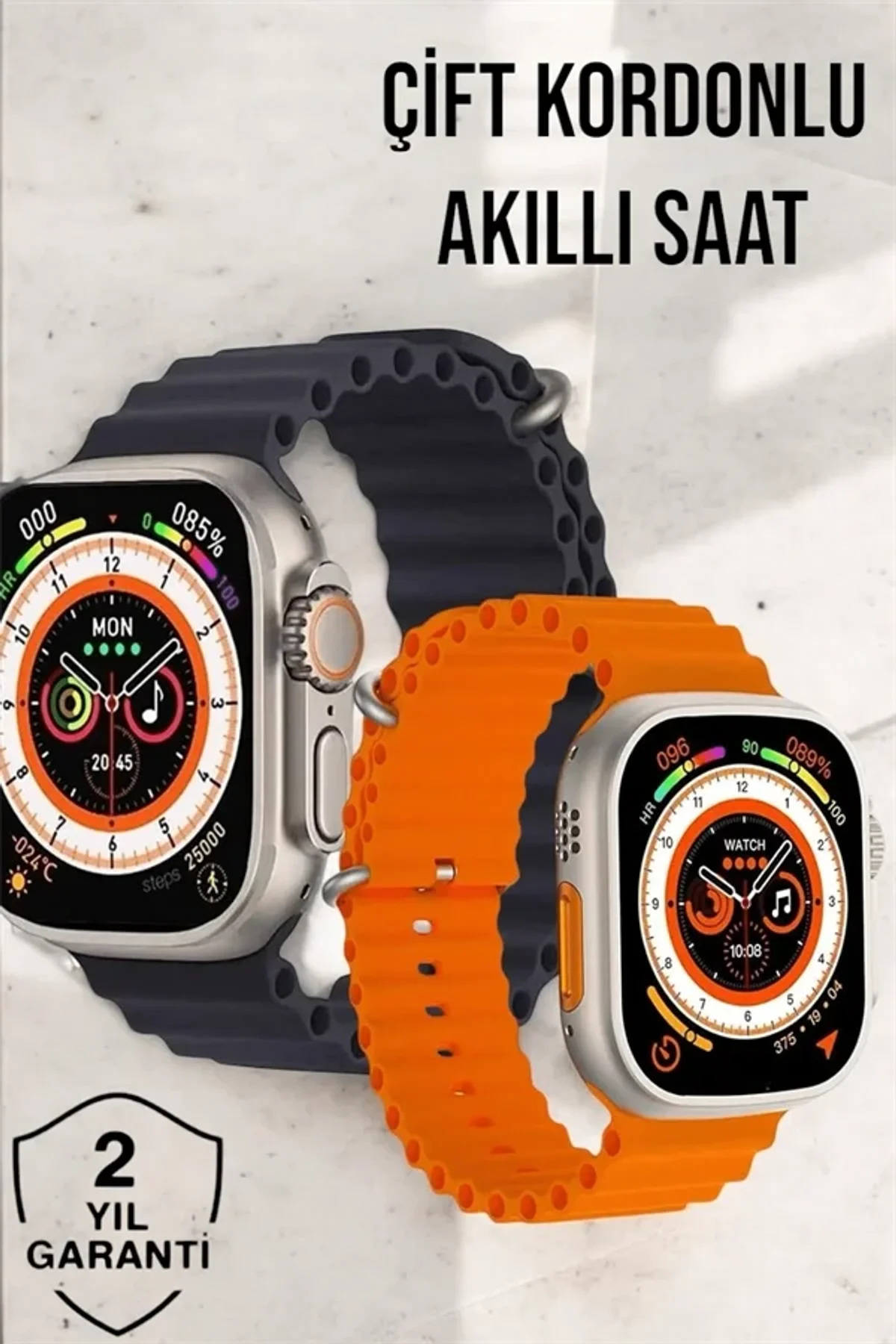 Bluetooth Bağlantılı Nabız, Kan Basıncı, Oksijen Ölçer Akıllı Saat - Just Cheap Store Görsel 3