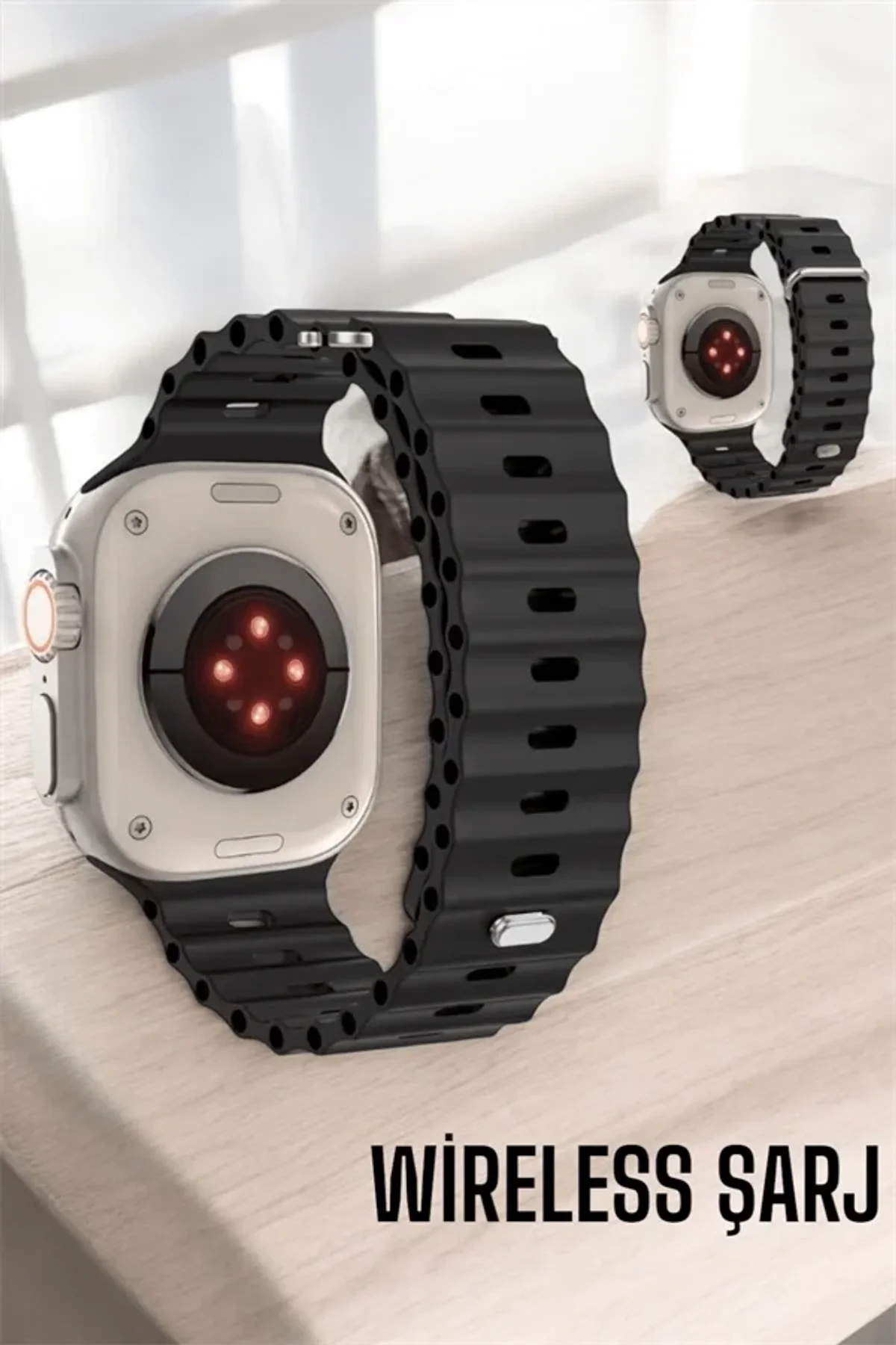 45 Mm Gri Kasa Ultra Akıllı Saat Sesli Görüşme, Sağlık Takibi, Suya Dayanıklı - Just Cheap Store Görsel 2