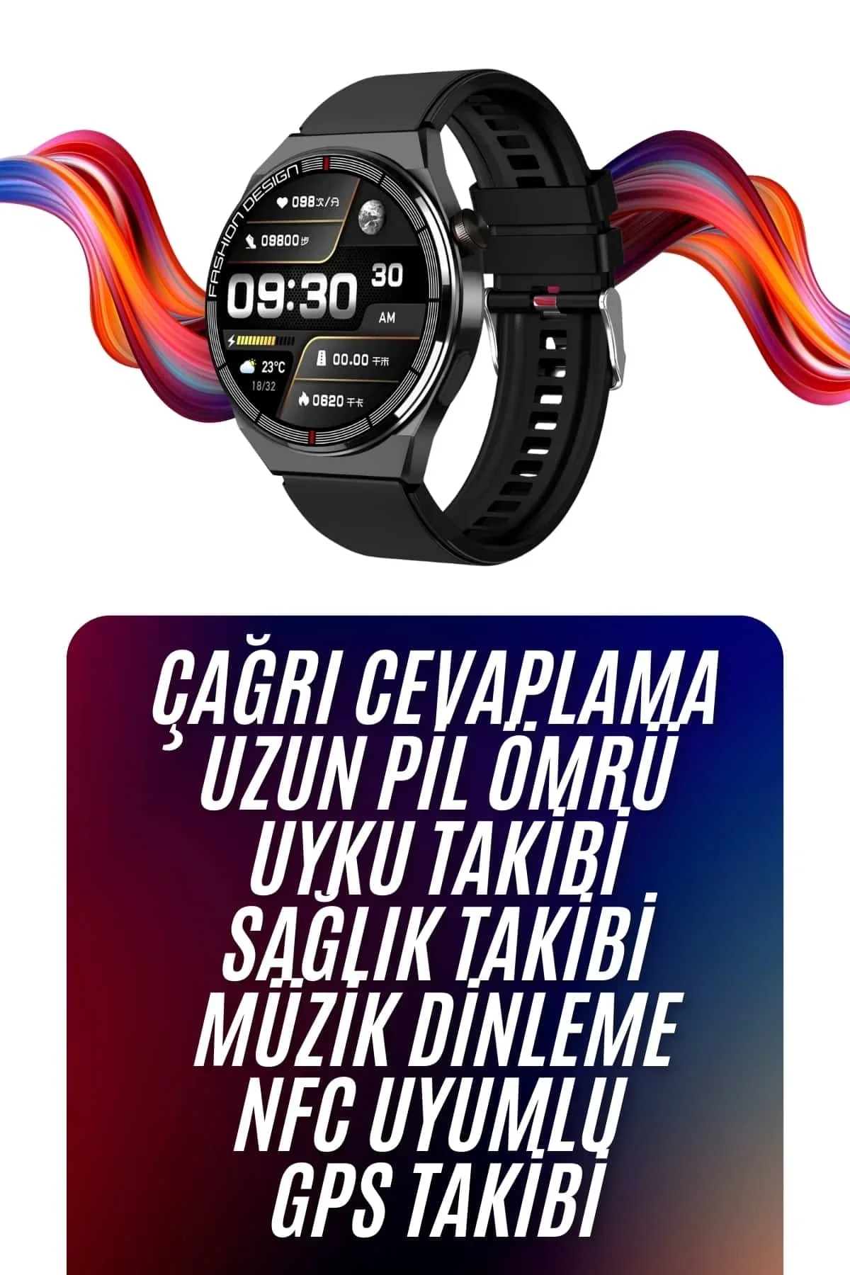 Amoled Ekran Akıllı Saat Üç Kordonlu İos Android Uyumlu - Just Cheap Store Görsel 3