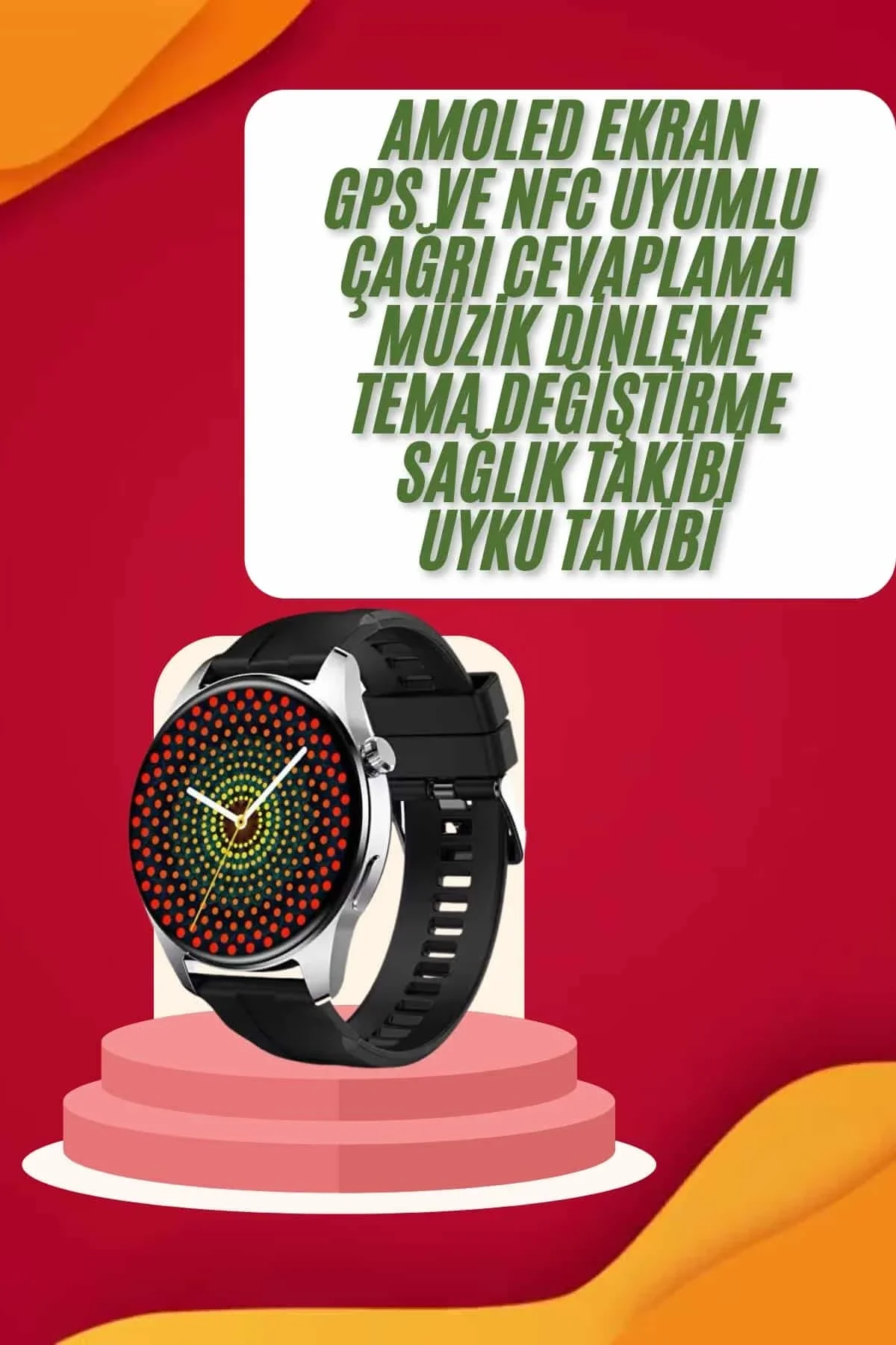 Yuvarlak Kasa 46mm Akıllı Saat Android Ve Ios Uyumlu Uyku Ve Sağlık Takibi - Just Cheap Store Görsel 3