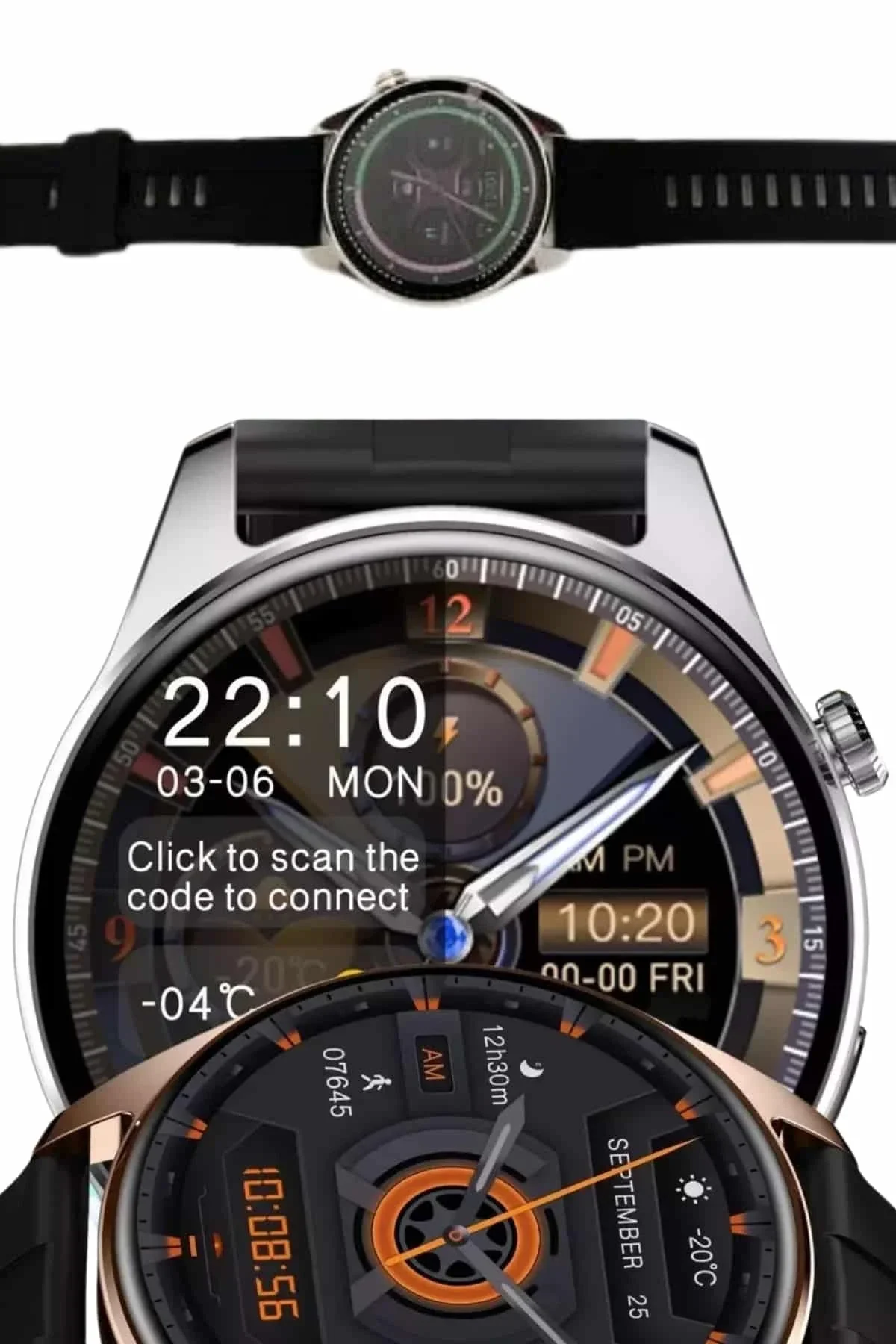 Yuvarlak Kasa 46mm Akıllı Saat Android Ve Ios Uyumlu Uyku Ve Sağlık Takibi - Just Cheap Store Görsel 5