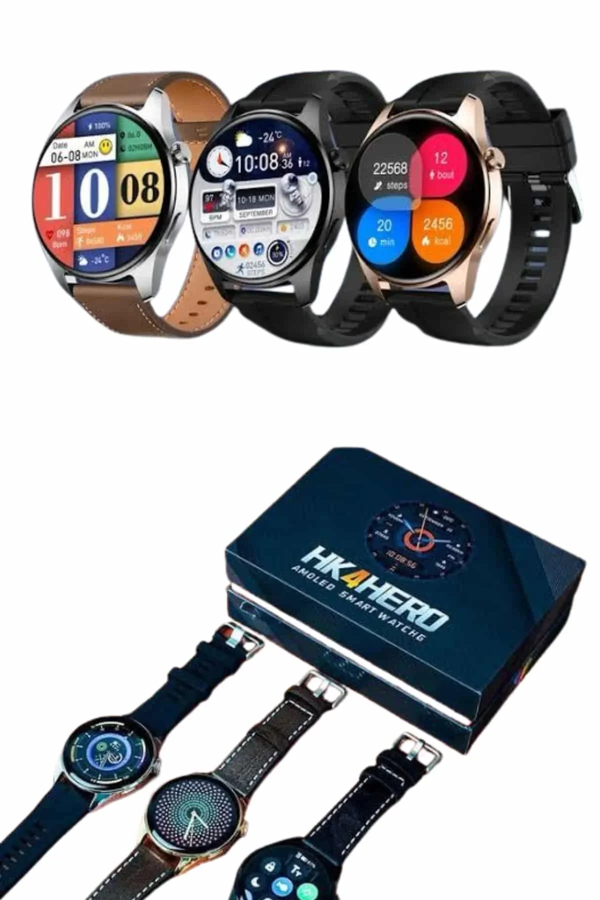 Yuvarlak Kasa 46mm Akıllı Saat Android Ve Ios Uyumlu Uyku Ve Sağlık Takibi - Just Cheap Store Görsel 4