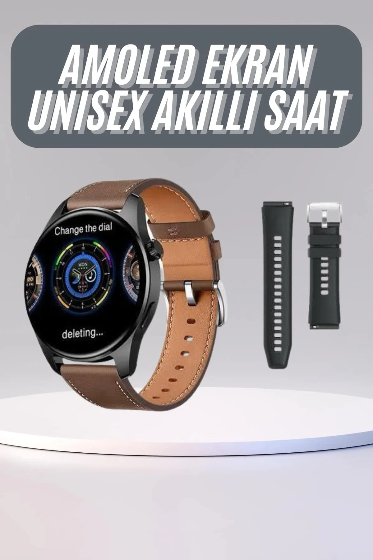 Yuvarlak Kasa 46mm Akıllı Saat Android Ve Ios Uyumlu Uyku Ve Sağlık Takibi - Just Cheap Store Görsel 2