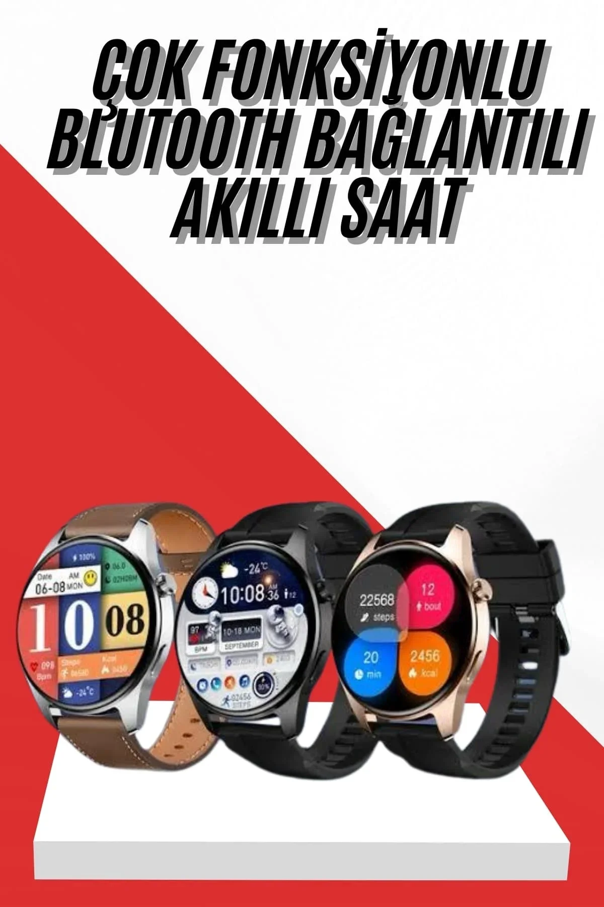 Akıllı Saat 1.5 Inç Amoled Ekran Çift Kordonlu Gps Nfc Uyumlu - Just Cheap Store Görsel 2