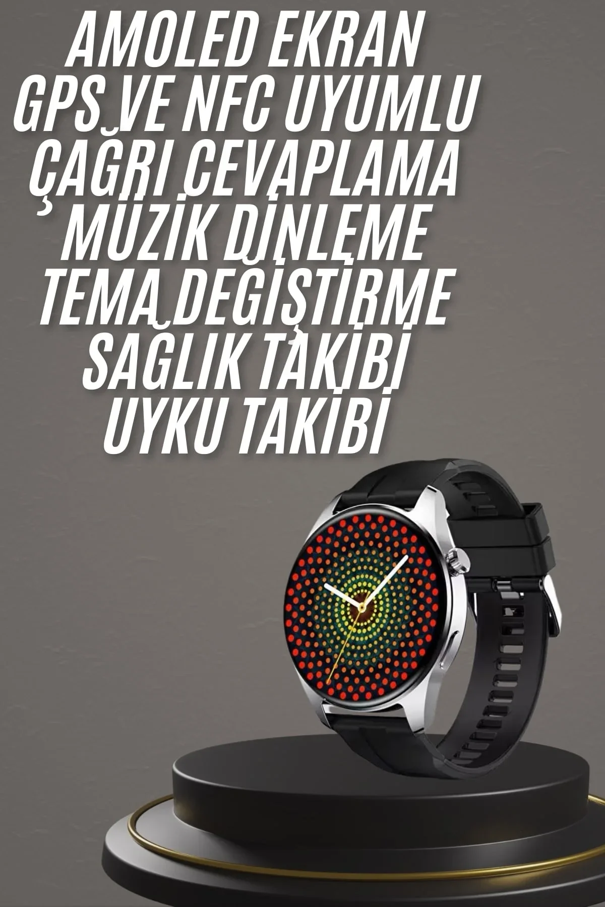 Akıllı Saat 1.5 Inç Amoled Ekran Çift Kordonlu Gps Nfc Uyumlu - Just Cheap Store Görsel 3