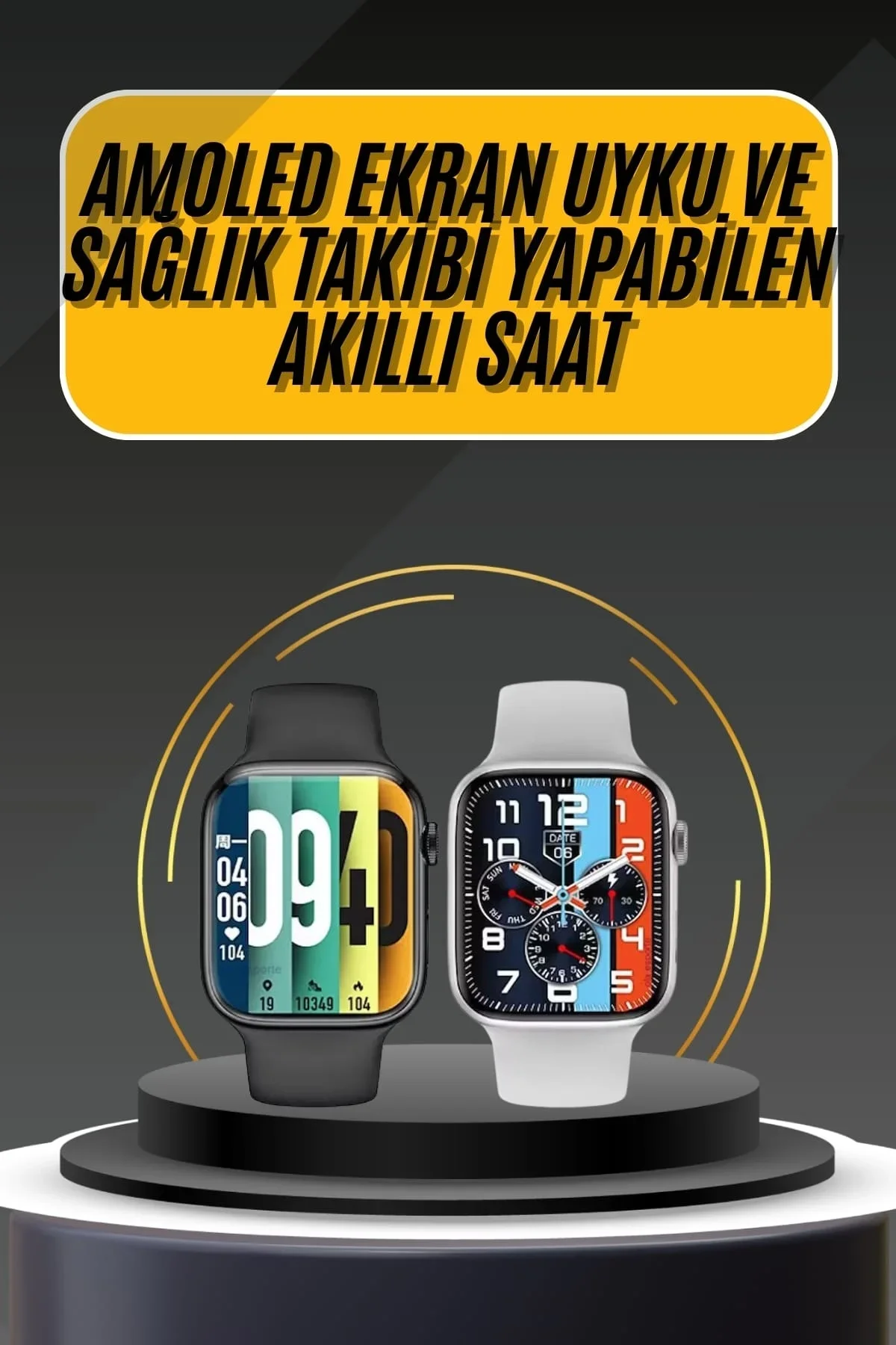 Akıllı Saat Yeni Nesil Android Ve İos Uyumlu Titreşim Modlu Alarm Kronometre - Just Cheap Store Görsel 2