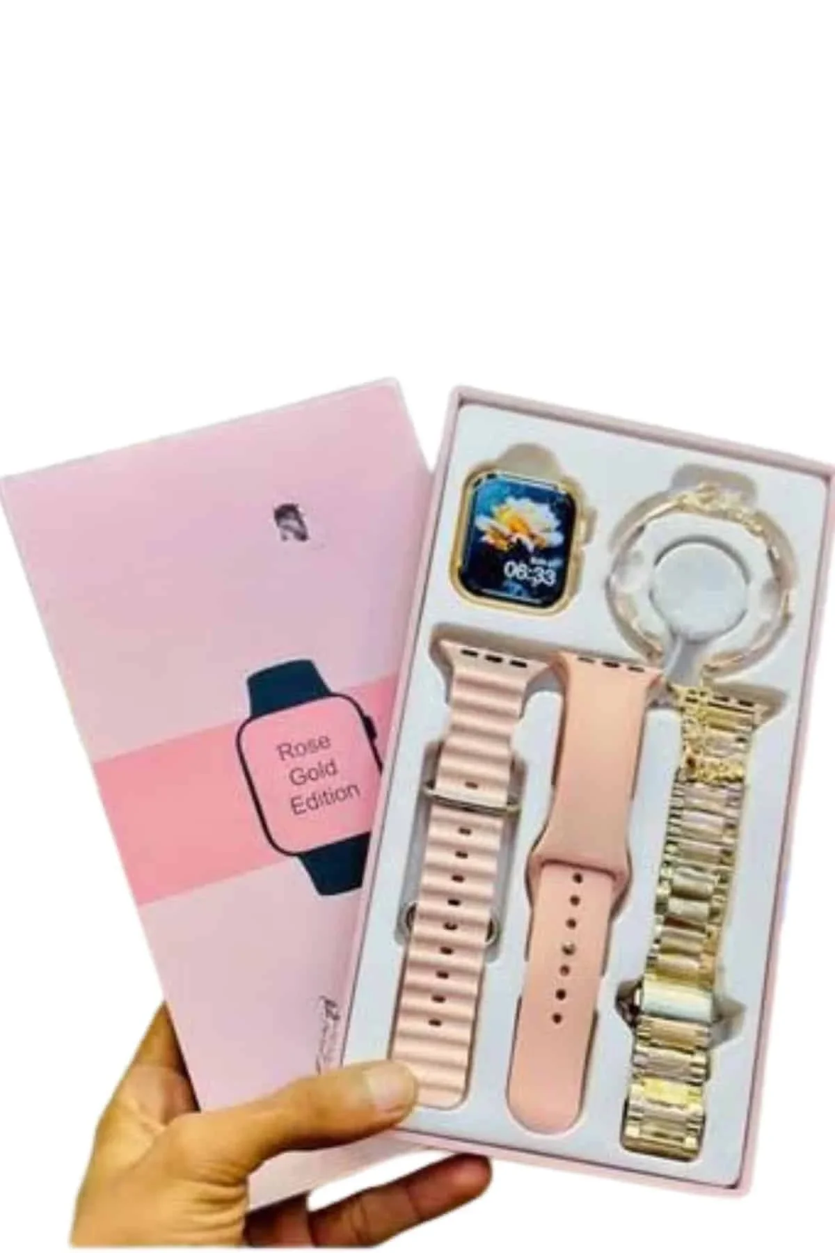 Yeni Nesil Kadın Akıllı Saat Rose Gold Android Ve İos Uyumlu - Just Cheap Store Görsel 5