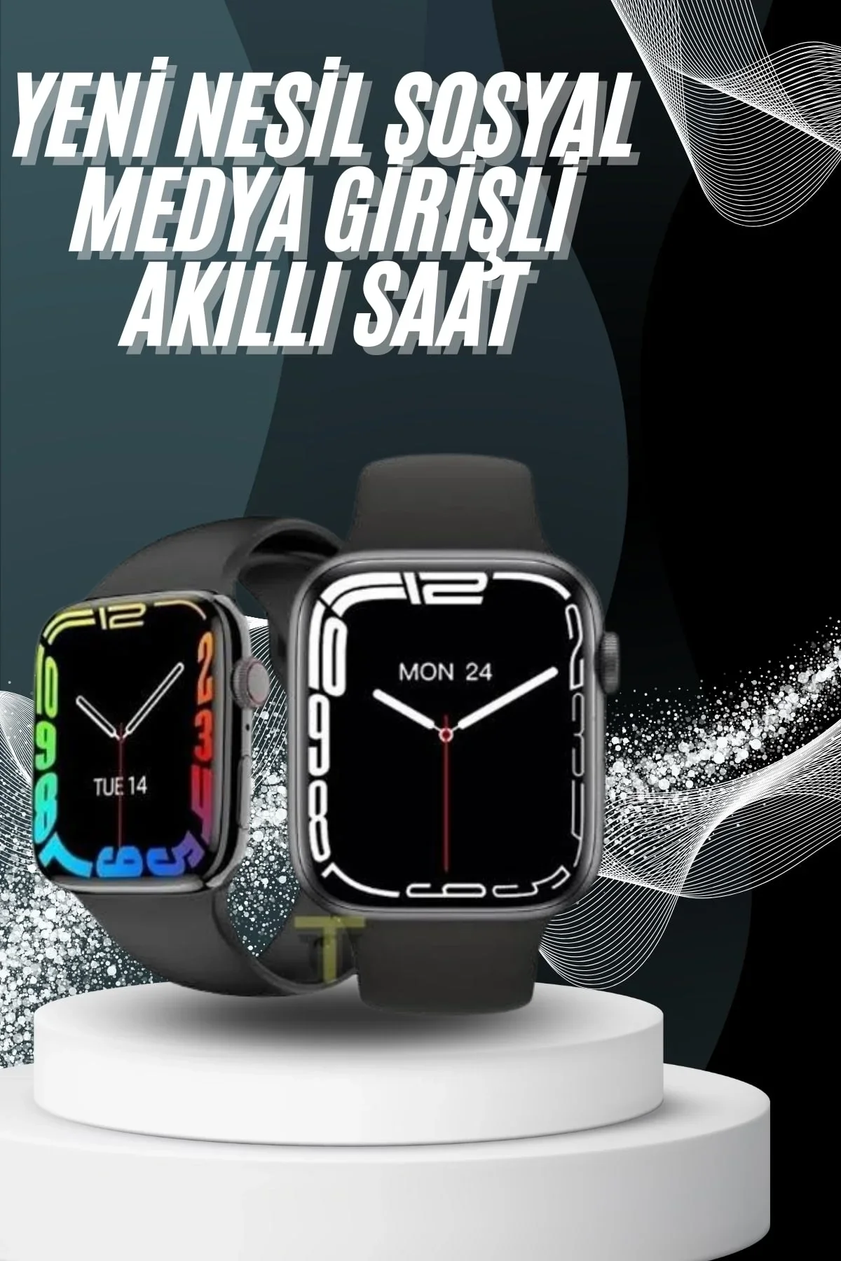 Yeni Model Akıllı Saat Dokunmatik Ekran Unisex Amoled Ekran 44 Mm - Just Cheap Store Görsel 2