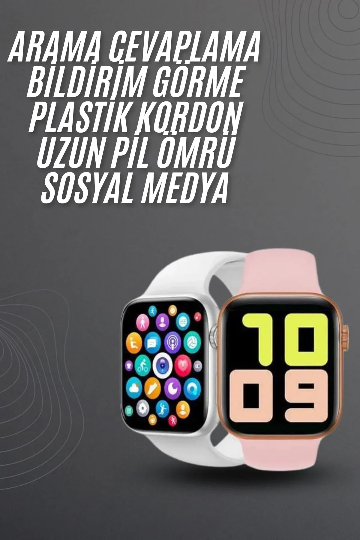 Yeni Model Akıllı Saat Dokunmatik Ekran Unisex Amoled Ekran 44 Mm - Just Cheap Store Görsel 3