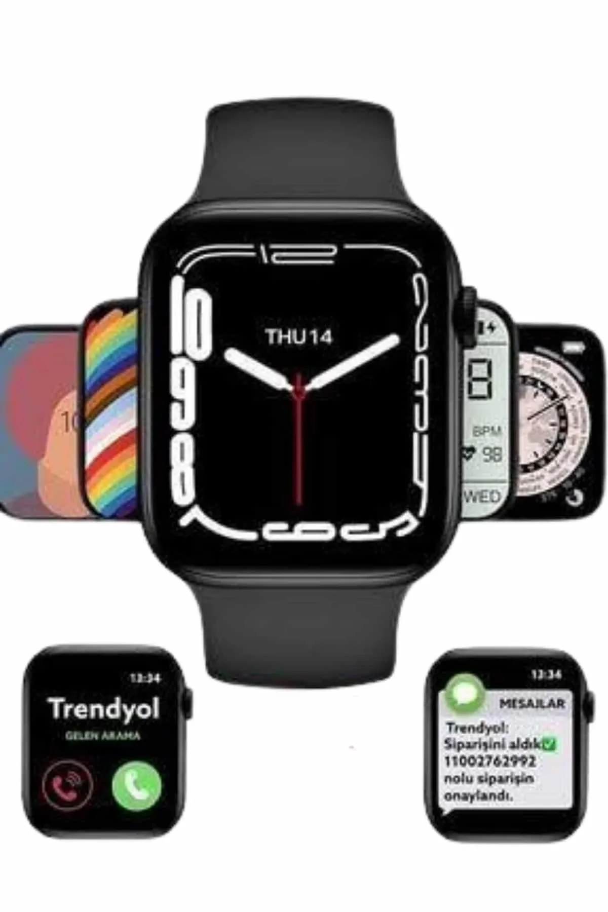 Yeni Model Akıllı Saat Dokunmatik Ekran Unisex Amoled Ekran 44 Mm - Just Cheap Store Görsel 5