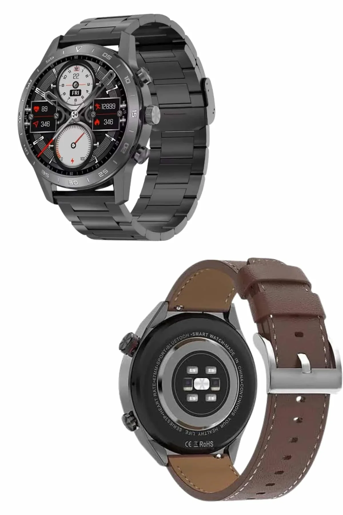 Erkeklere Özel Akıllı Saat Çelik Kordon Bluetooth Bağlantılı İos Ve Android Uyumlu - Just Cheap Store Görsel 5