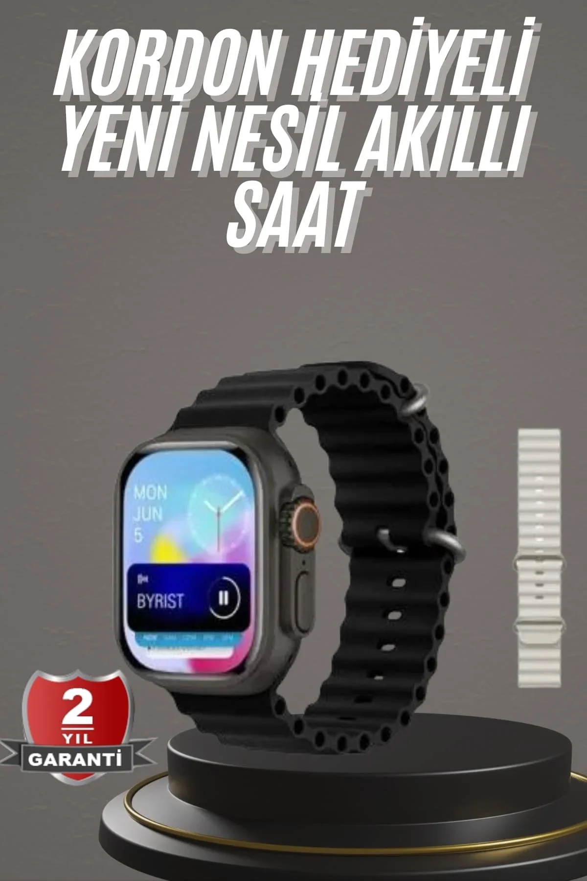2025 Model Akıllı Saat Çift Kordon Ios Ve Android Arama Cevaplama Sesli Asistan - Just Cheap Store Görsel 2