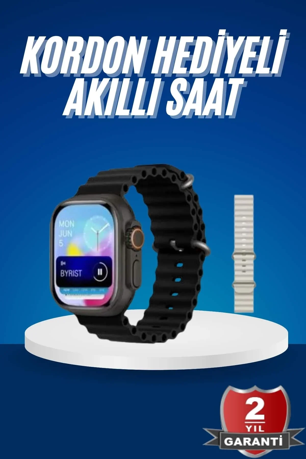 Ultra Akıllı Saat 49 Mm Çift Kordonlu Arama Cevaplama Bluetooth Bağlantılı - Just Cheap Store Görsel 2