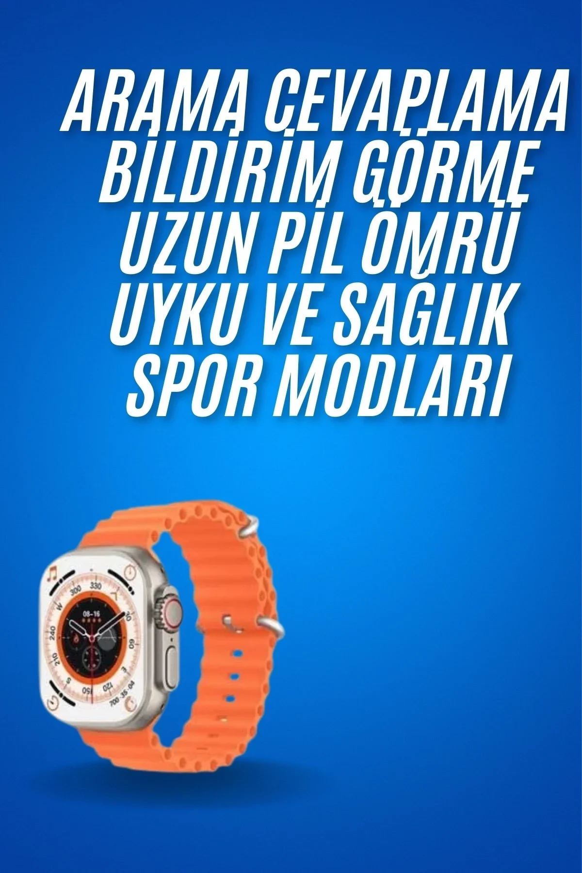 Ultra Akıllı Saat 49 Mm Çift Kordonlu Arama Cevaplama Bluetooth Bağlantılı - Just Cheap Store Görsel 3