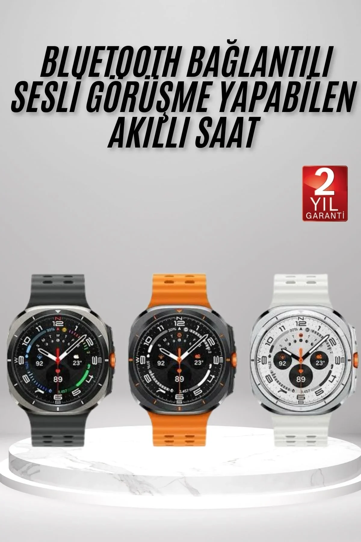 Akıllı Saat Amoled Ekran Bluetooth Bağlantılı Sağlık Takibi Gps Uyumlu - Just Cheap Store Görsel 2