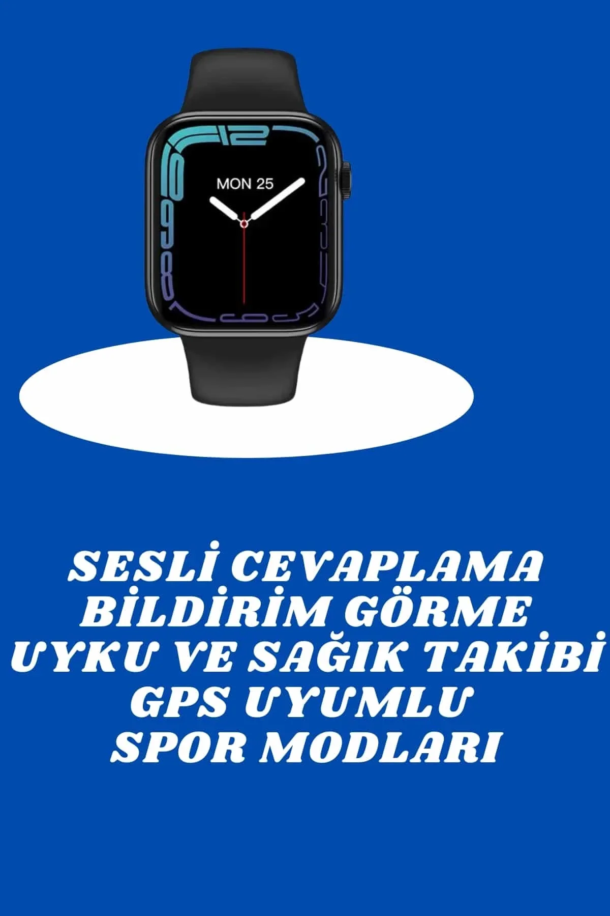 Akıllı Saat Nabız Ölçebilen Adımsayar Kalori Hesaplama Tema Değiştirme Gps Uyumlu - Just Cheap Store Görsel 3