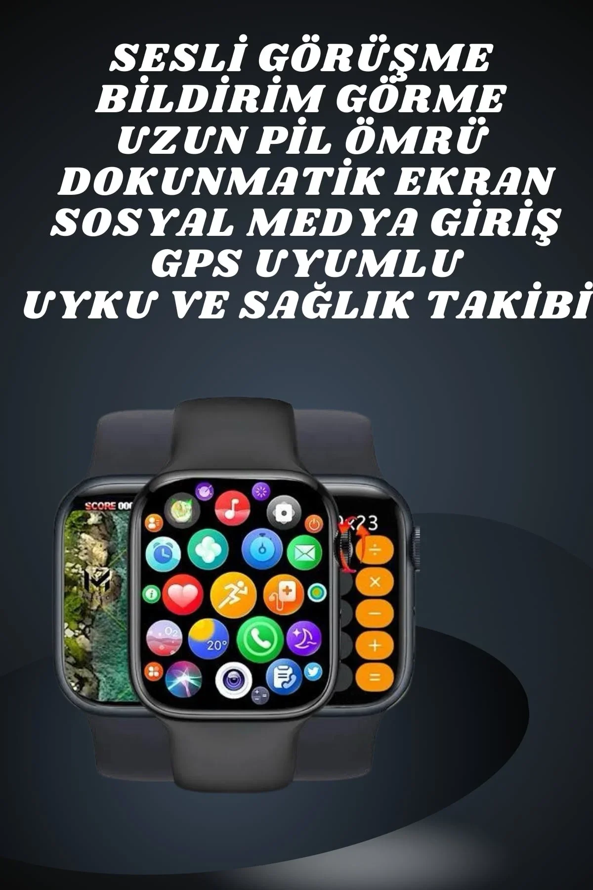 Ekranlı Yeni Nesil Pro Kulaklık Ve Akıllı Saat Kampanyası Kulak İçi Mikrofonlu - Just Cheap Store Görsel 4