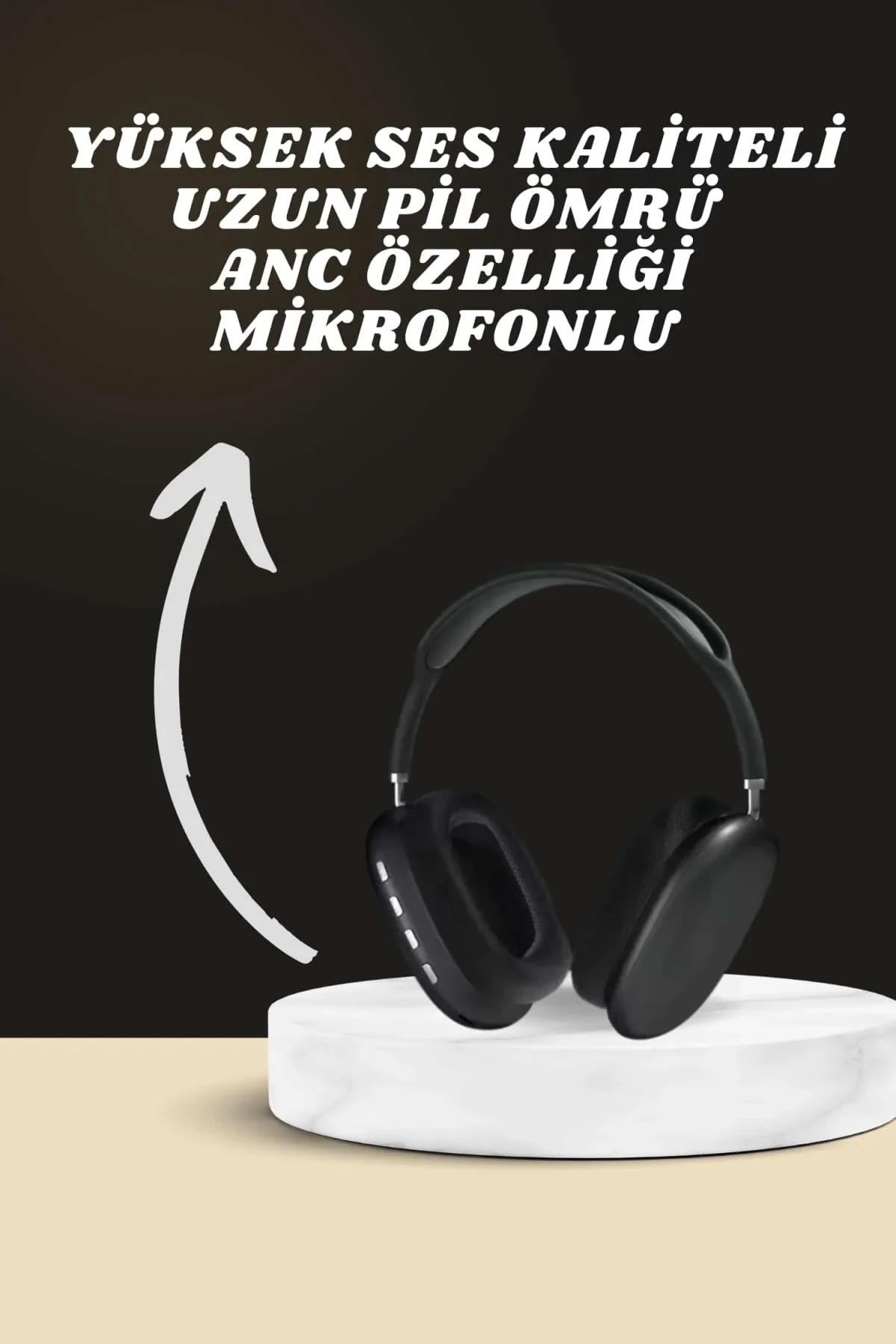 Kulak Üstü Kulaklık Pro9 Ve Yeni Nesil Akıllı Saat Android Ve İos Uyumlu Anc Özelliği - Just Cheap Store Görsel 3