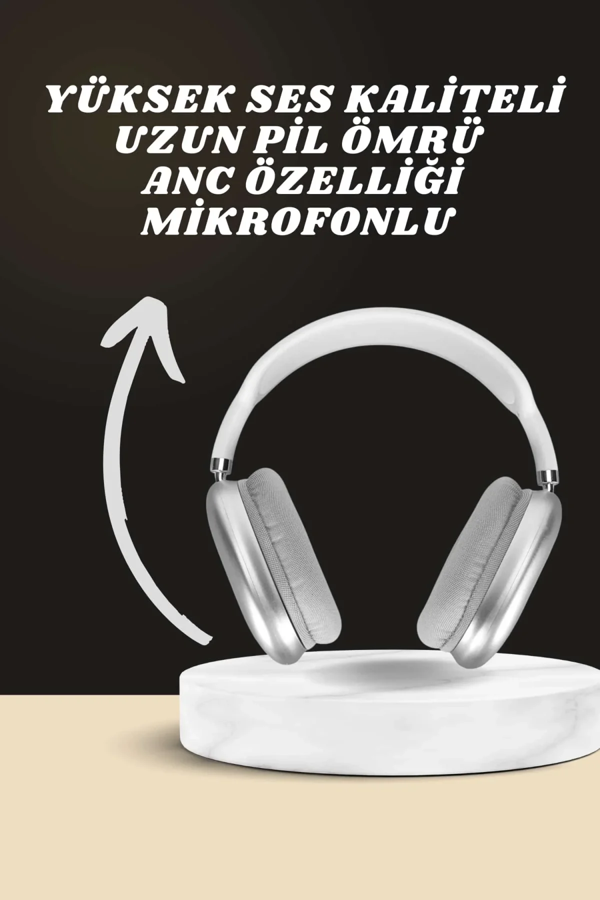 Kulak Üstü P9 Kablosuz Bluetooth Kulaklık Ve 7 Kordonlu Akıllı Saat - Just Cheap Store Görsel 3