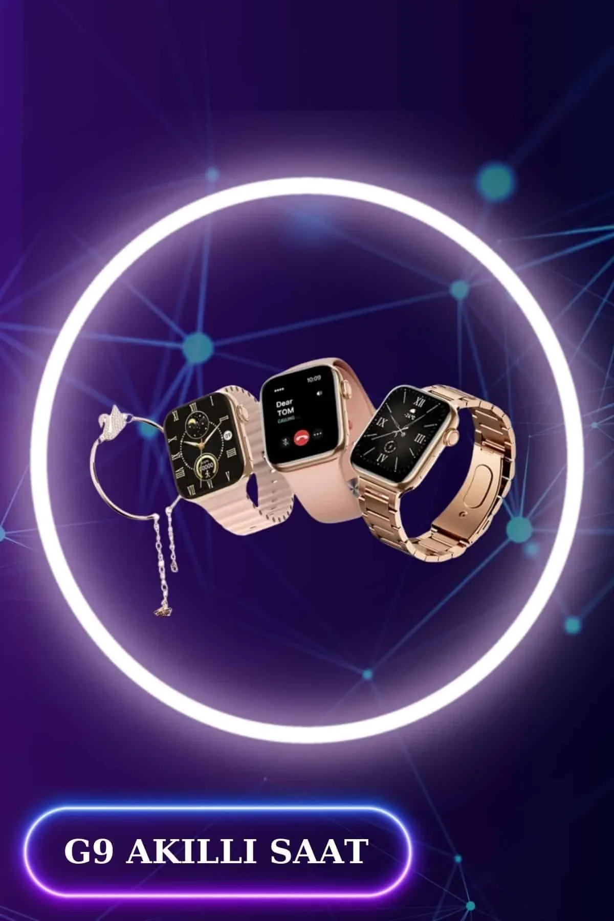 3 Kordonlu Dokunmatik Ekran Akıllı Saat Ve 2.nesil Kablosuz Bluetooth Kulaklık Anc/enc - Just Cheap Store Görsel 5