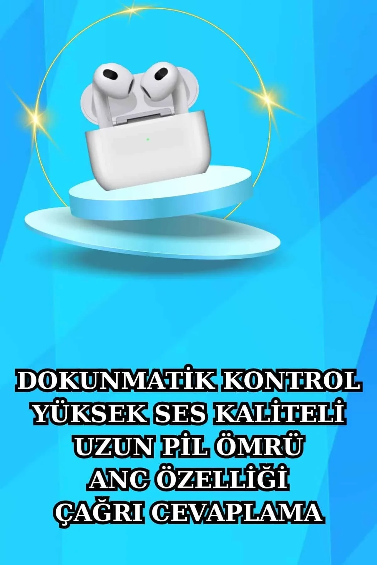 Akıllı Saat Ve Kulaklık Seti Bildirim Görme Arama Cevaplama Anc Özelliği - Just Cheap Store Görsel 5