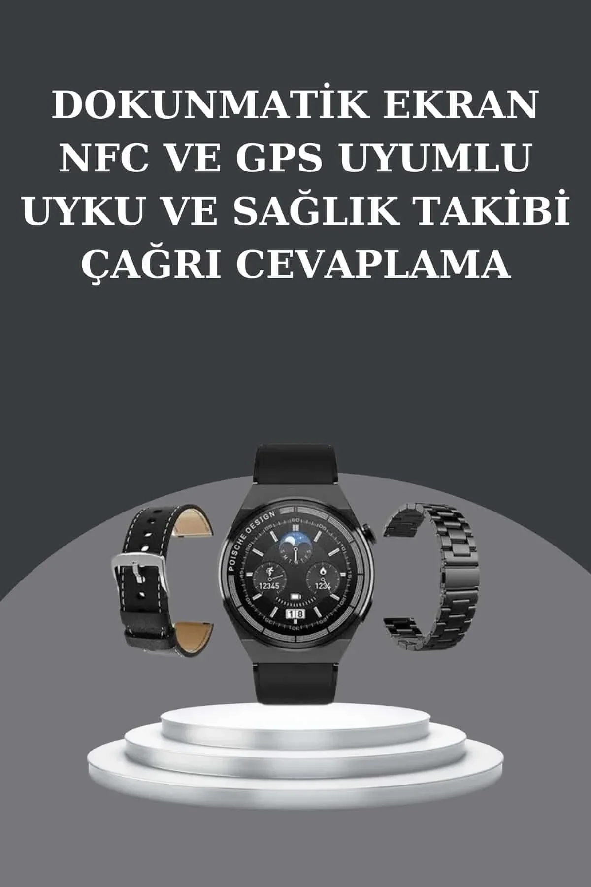 Yeni Nesil Akıllı Saat Ve Bluetooth Kulaklık Titreşim Bildirimleri Uyku Takibi - Just Cheap Store Görsel 4
