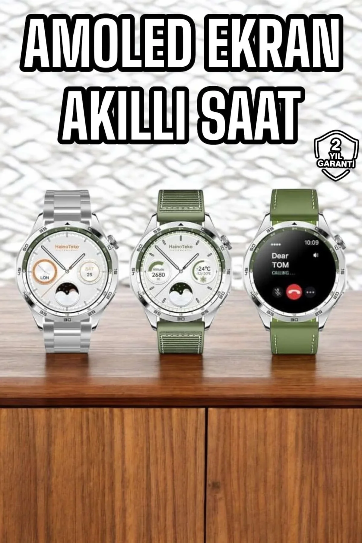 Akıllı Saat Sesli Görüşme Titreşimli Nabız Sensörlü Spor Modları - Just Cheap Store Görsel 2