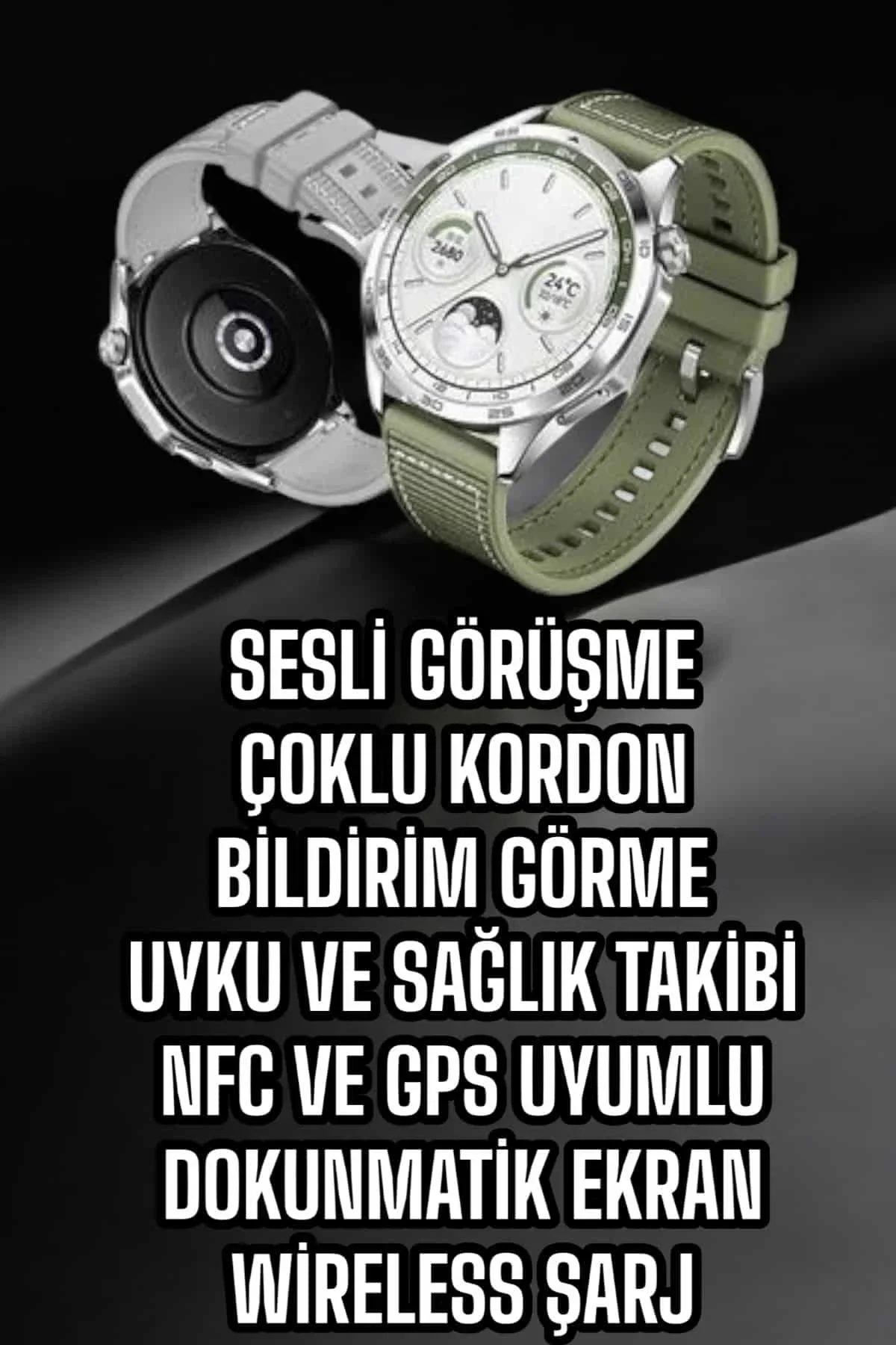 Akıllı Saat Sesli Görüşme Titreşimli Nabız Sensörlü Spor Modları - Just Cheap Store Görsel 4