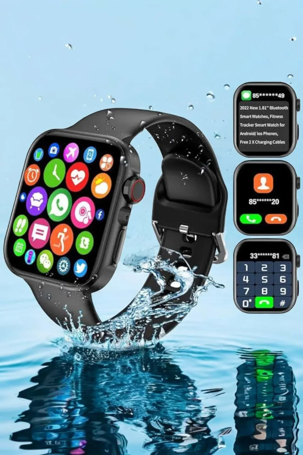 Akıllı Saat Sağlık Takibi Ve Akıllı Özelliklerle Donatılmış Modern Akıllı Saat - Just Cheap Store Görsel 3