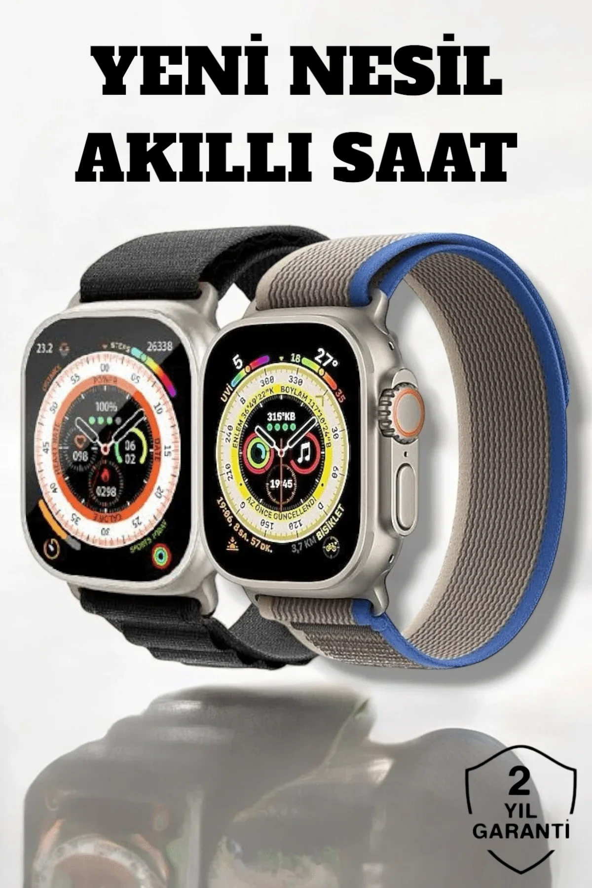 49mm Ekranlı, Kan Basıncı Ve Adımsayar Özellikli Bluetooth Akıllı Saat - Just Cheap Store Görsel 2