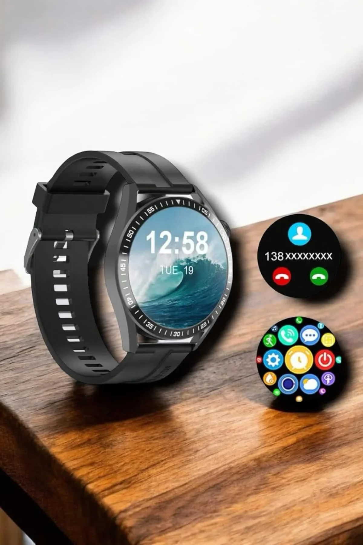 Nfc Ve Kablosuz Şarjlı Akıllı Saat Ekg, Nabız &amp; Spor Modları İle İos Ve Android Uyumlu - Just Cheap Store Görsel 4